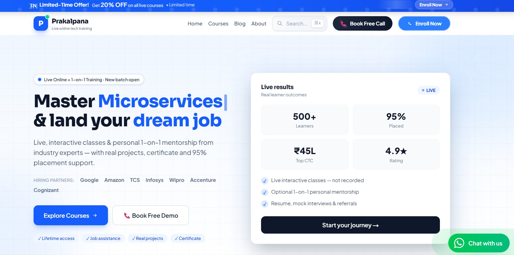 Prakalpana Technologies website built by Achyut Digital